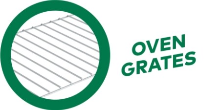 Image of an oven grate labeled oven grates
