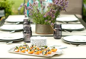 20-Minute Summer Dinner Party Cleaning with Apricot Ricotta Honey Basil Bites