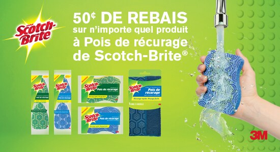 Produits à pois de récurage de Scotch-Brite®