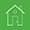 A simplified symbol of a house