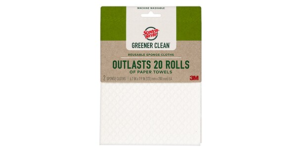 Scotch-Brite® Greener Clean™ Reusable Sponge Cloths
