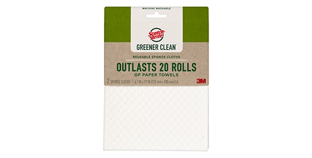 Scotch-Brite® Greener Clean™ Reusable Sponge Cloths
